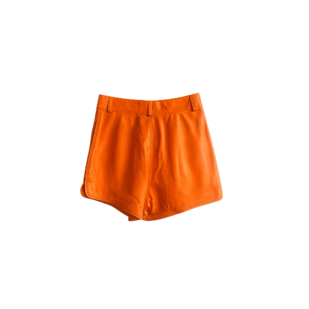 Short Couro Laranja CMINDOV
