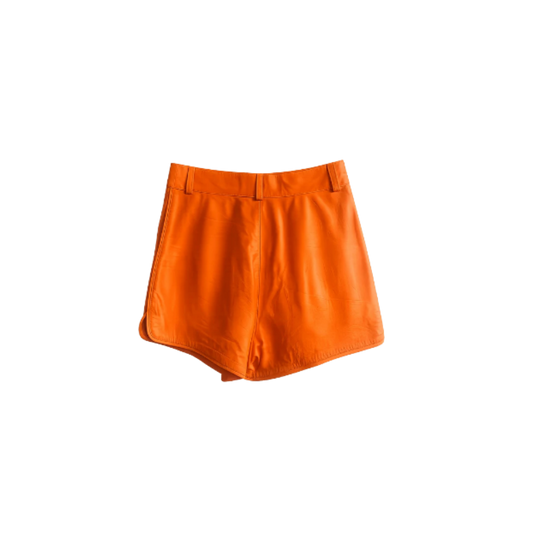 Short Couro Laranja CMINDOV