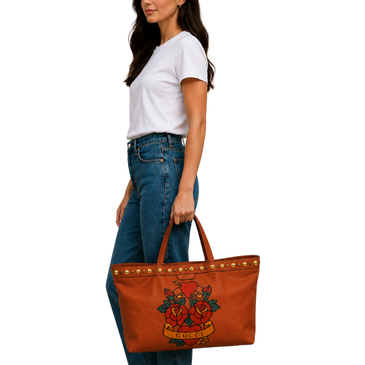 Bolsa  Gucci Babouska Tattoo Heart Tot