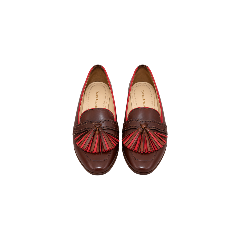 Mocassim Marrom de Couro