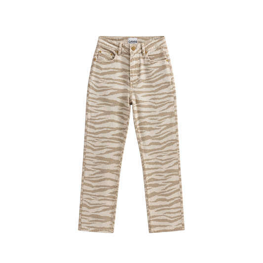Calça Animal Print Ganni