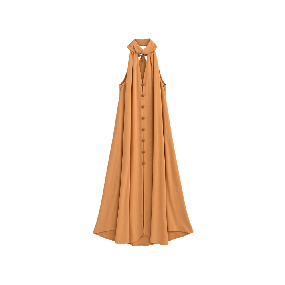 Vestido Midi Botões Cris Barros