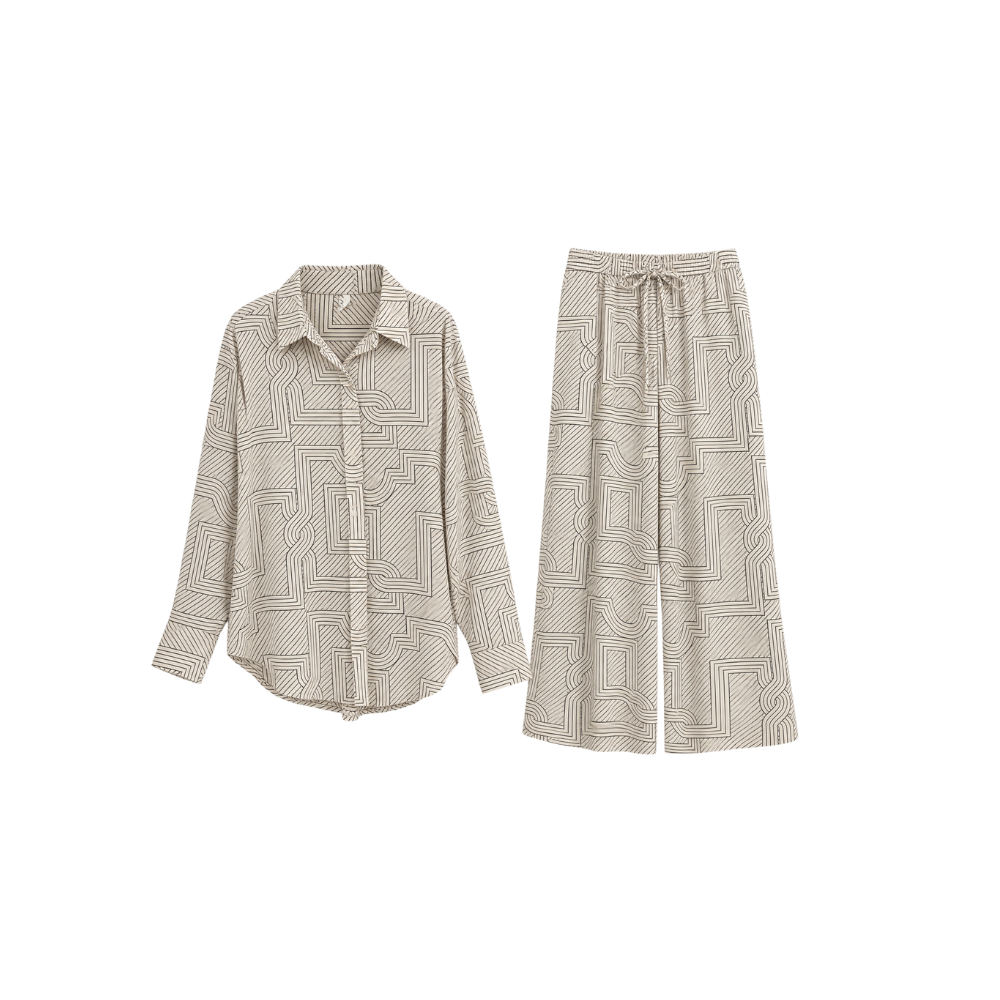 Conjunto Estampado Geométrico H&M
