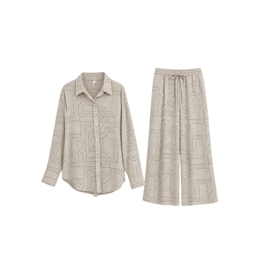 Conjunto Estampado Geométrico H&M