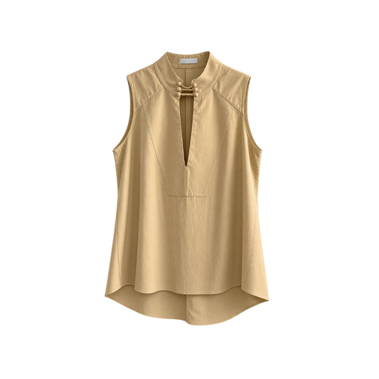 Blusa Seda Amarela Cris Barros