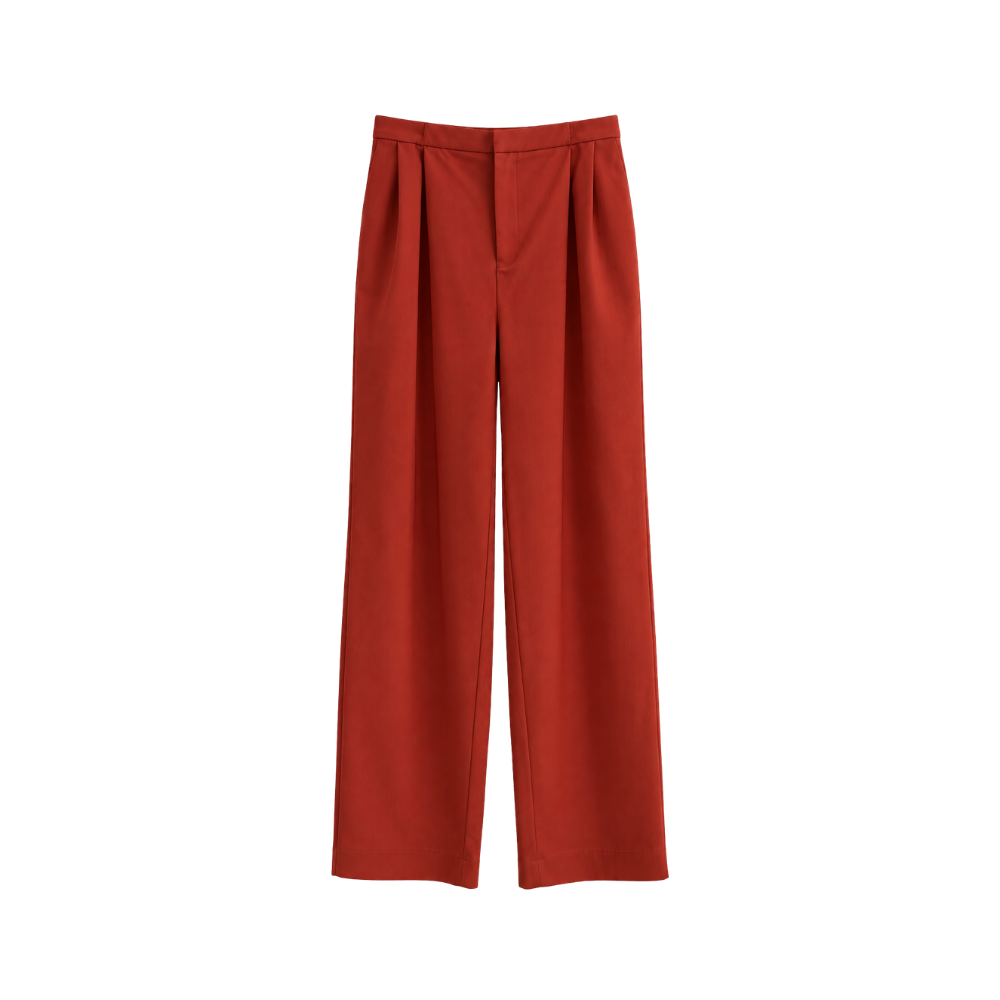 Calça Pantalona Laranja Paula Raia