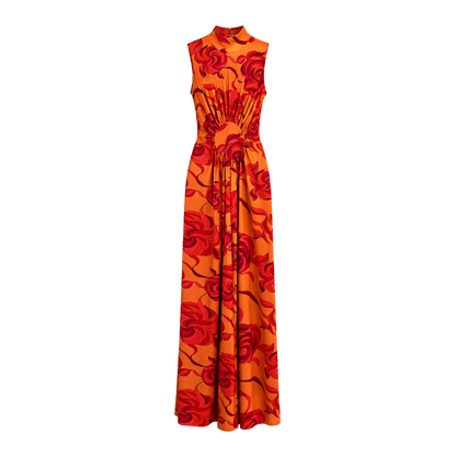 Vestido Longo Laranja Allmost Vintage