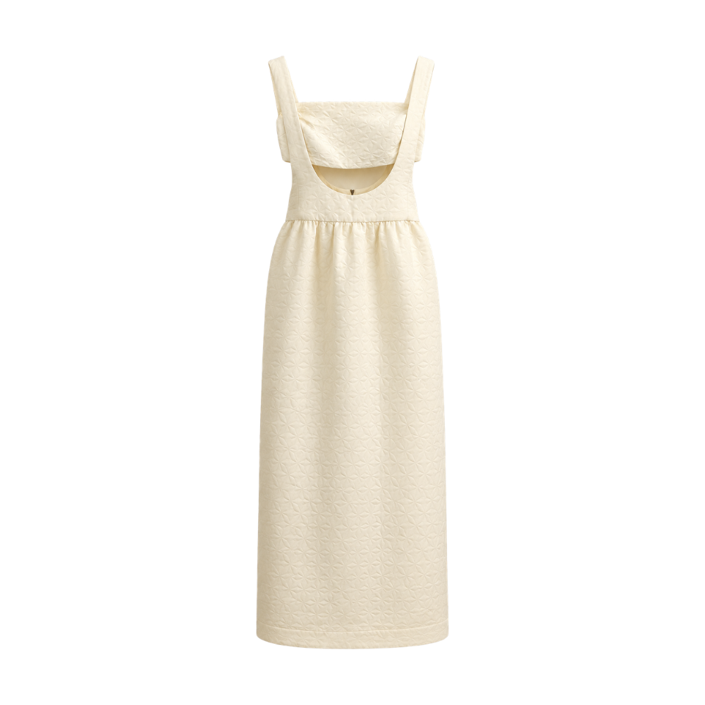 Vestido Midi Creme Paula Raia