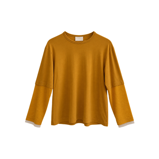 Camisa Mostarda Paula Raia
