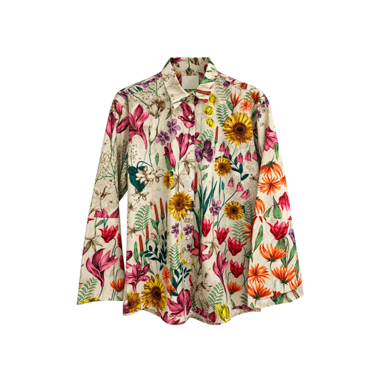 Camisa Estampa Floral Paula Raia