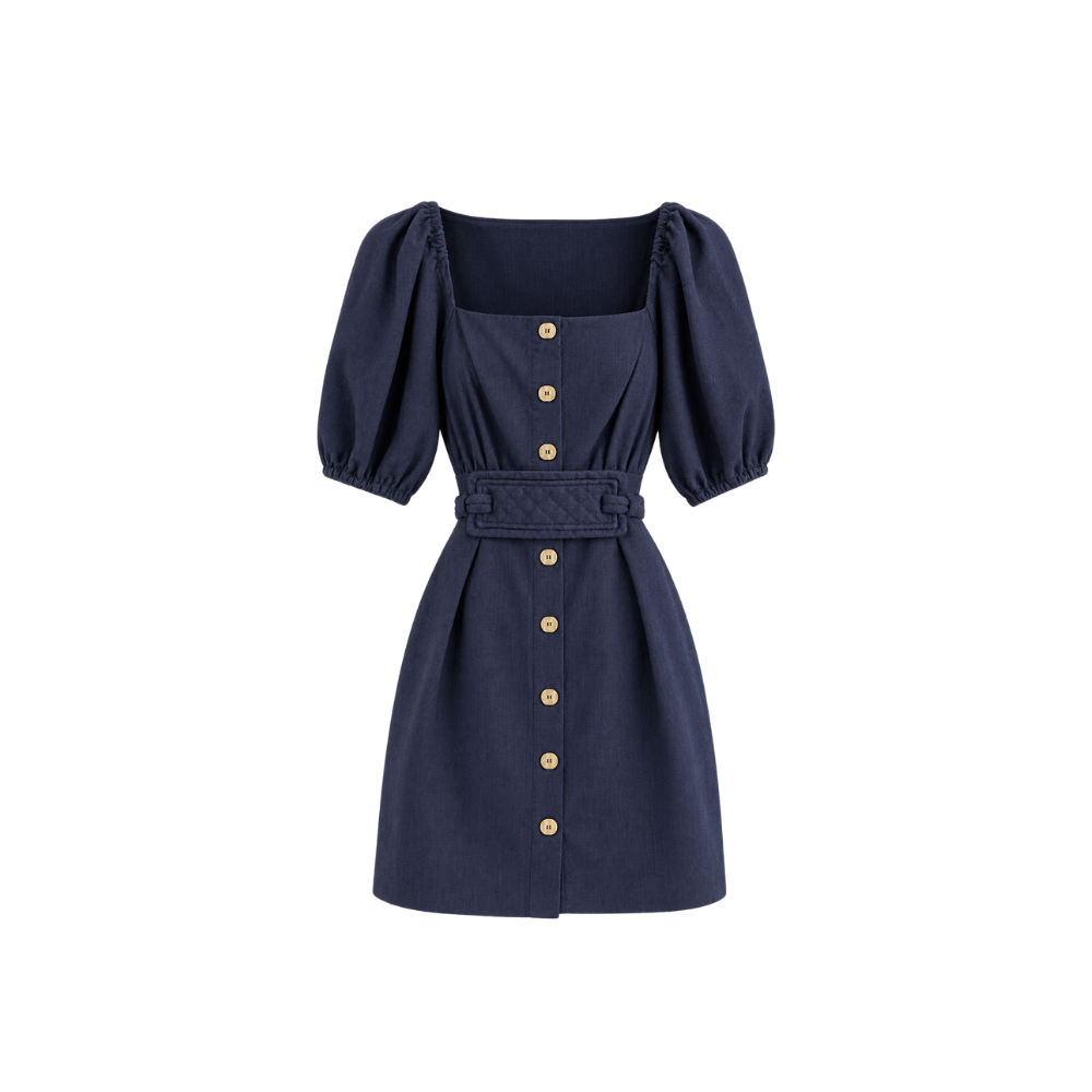 Vestido Curto Bufante Paula Raia