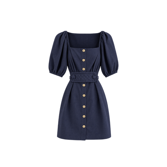 Vestido Curto Bufante Paula Raia
