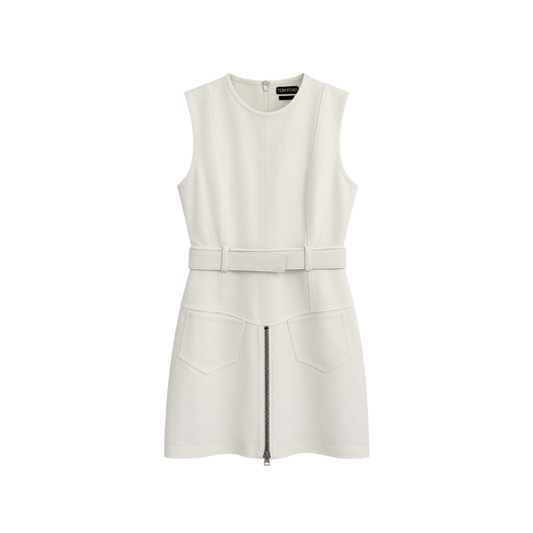 Vestido Midi Off-White Tom Ford
