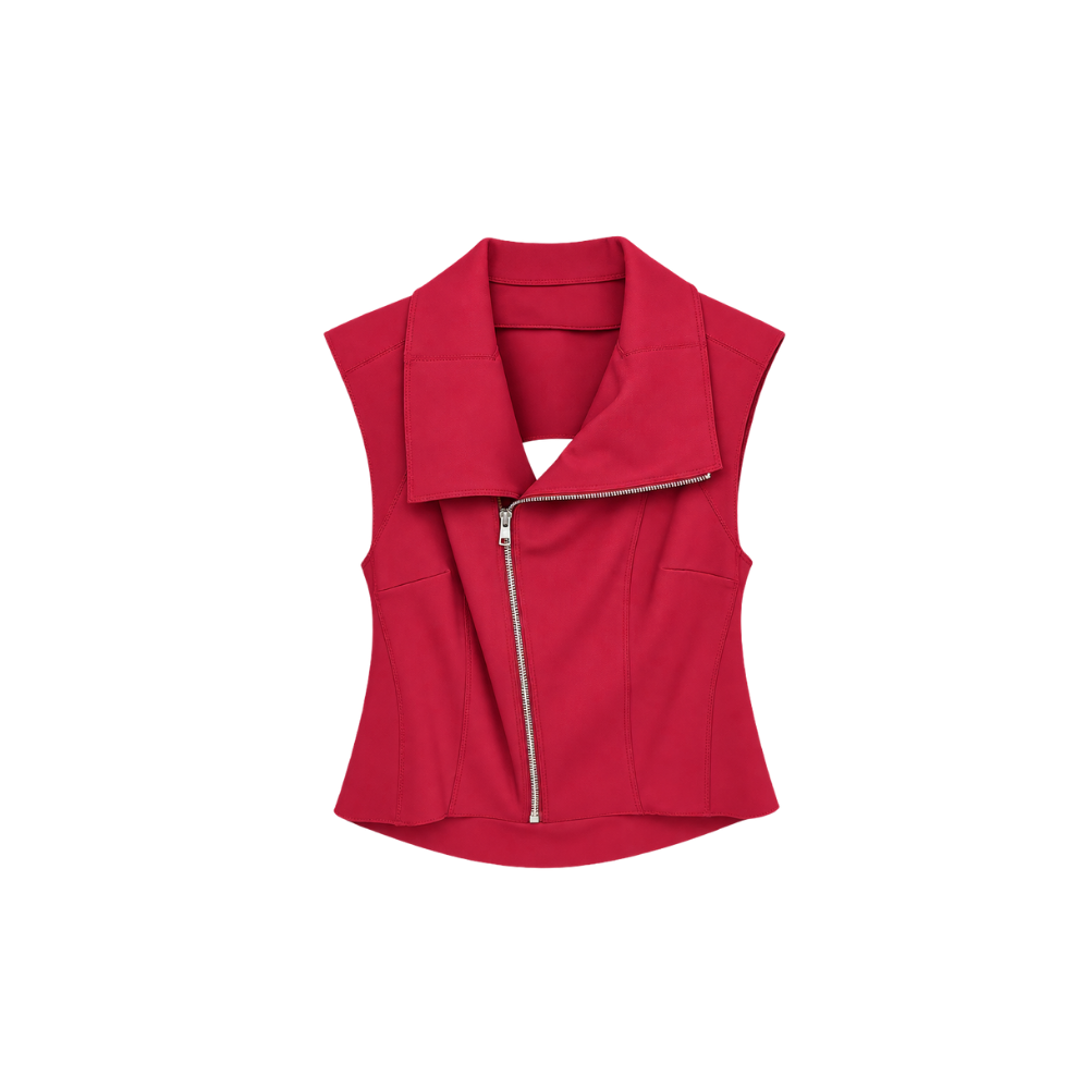 Blusa Vermelha Assimétrica Gloria Coelho