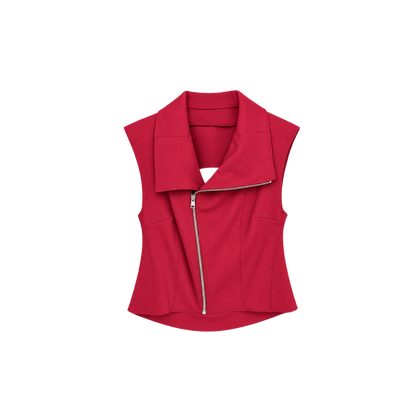 Blusa Vermelha Assimétrica Gloria Coelho