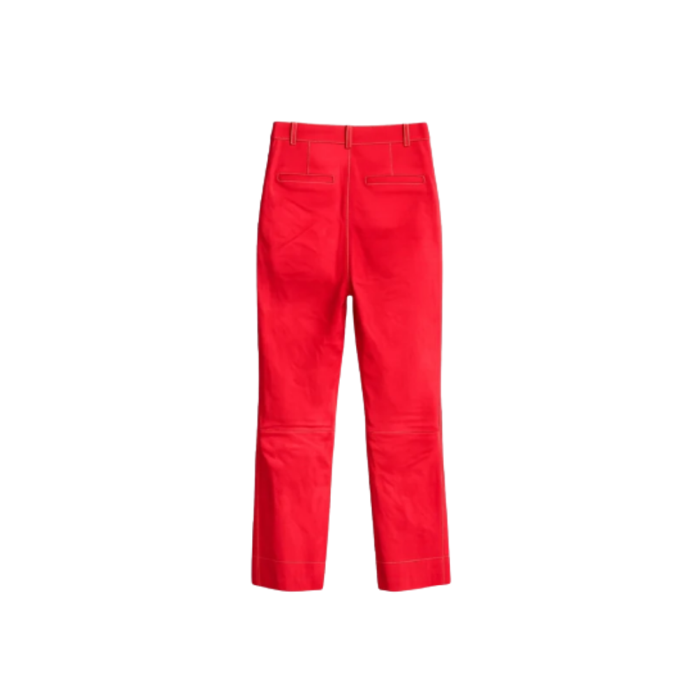 Calça Couro Vermelha Nk