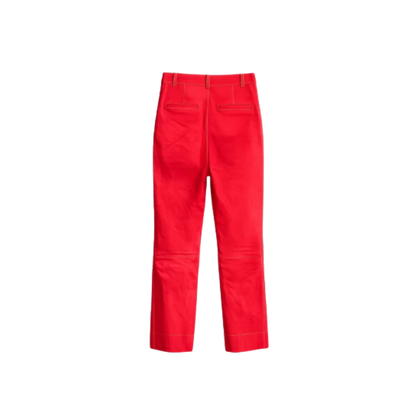 Calça Couro Vermelha Nk