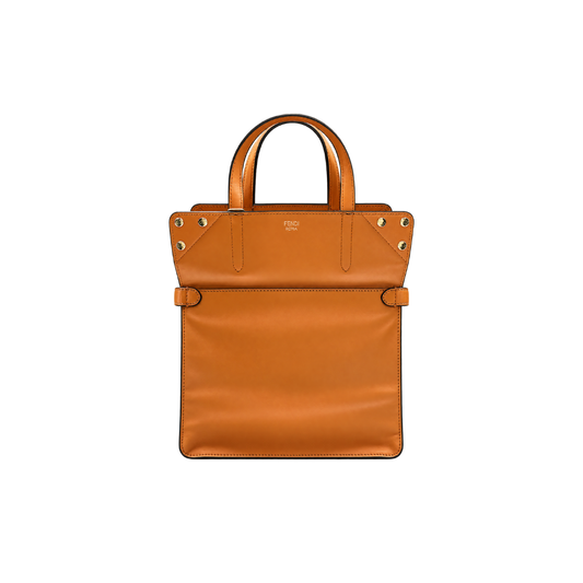 Bolsa Couro Laranja Fendi