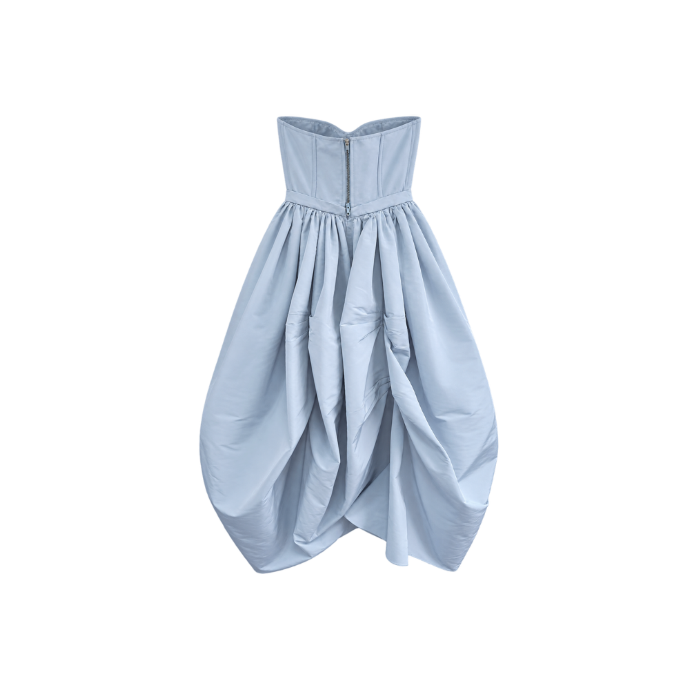 Vestido Azul Claro Alexander Macqueen