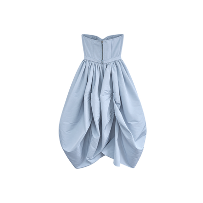 Vestido Azul Claro Alexander Macqueen