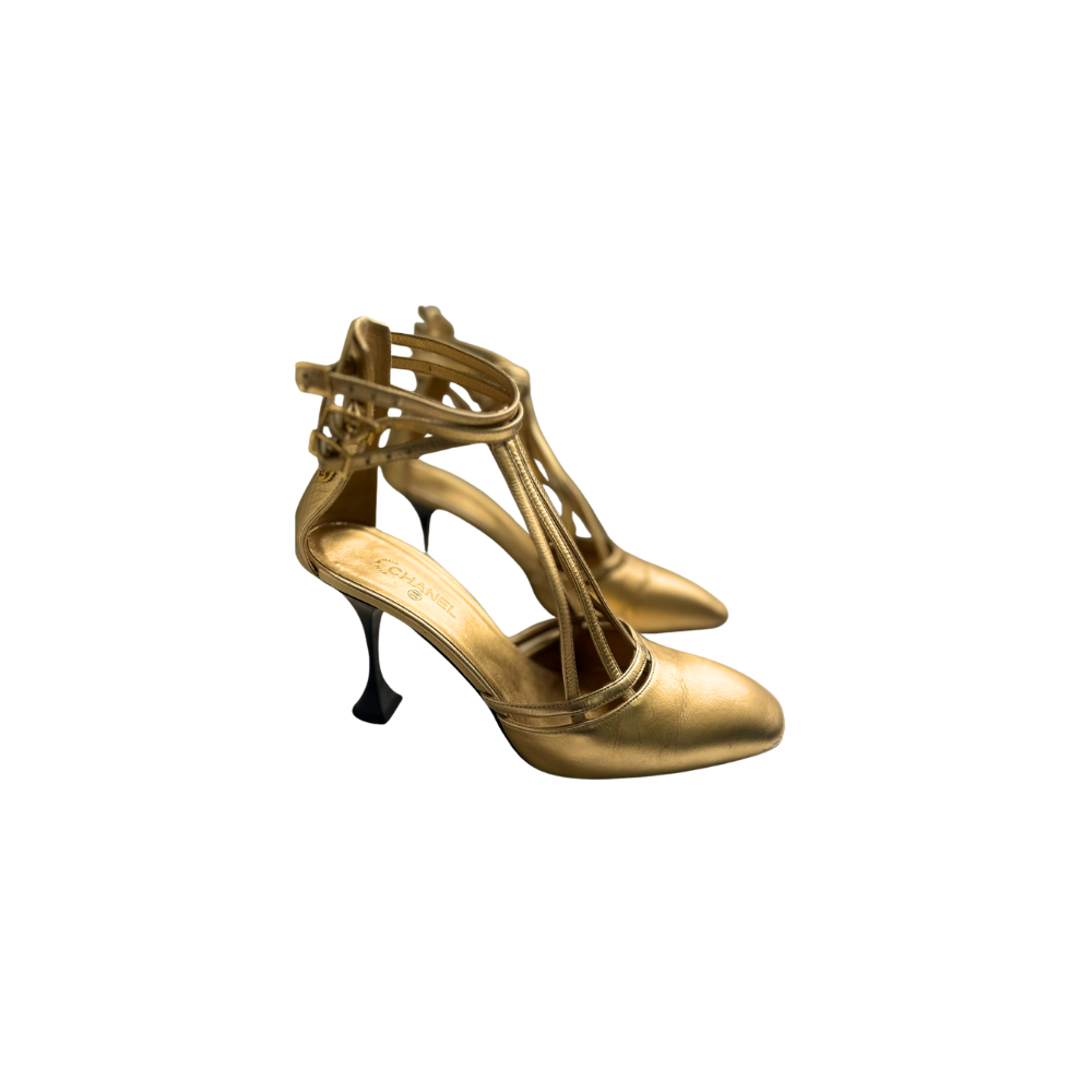 Sapato Salto Fino Chanel