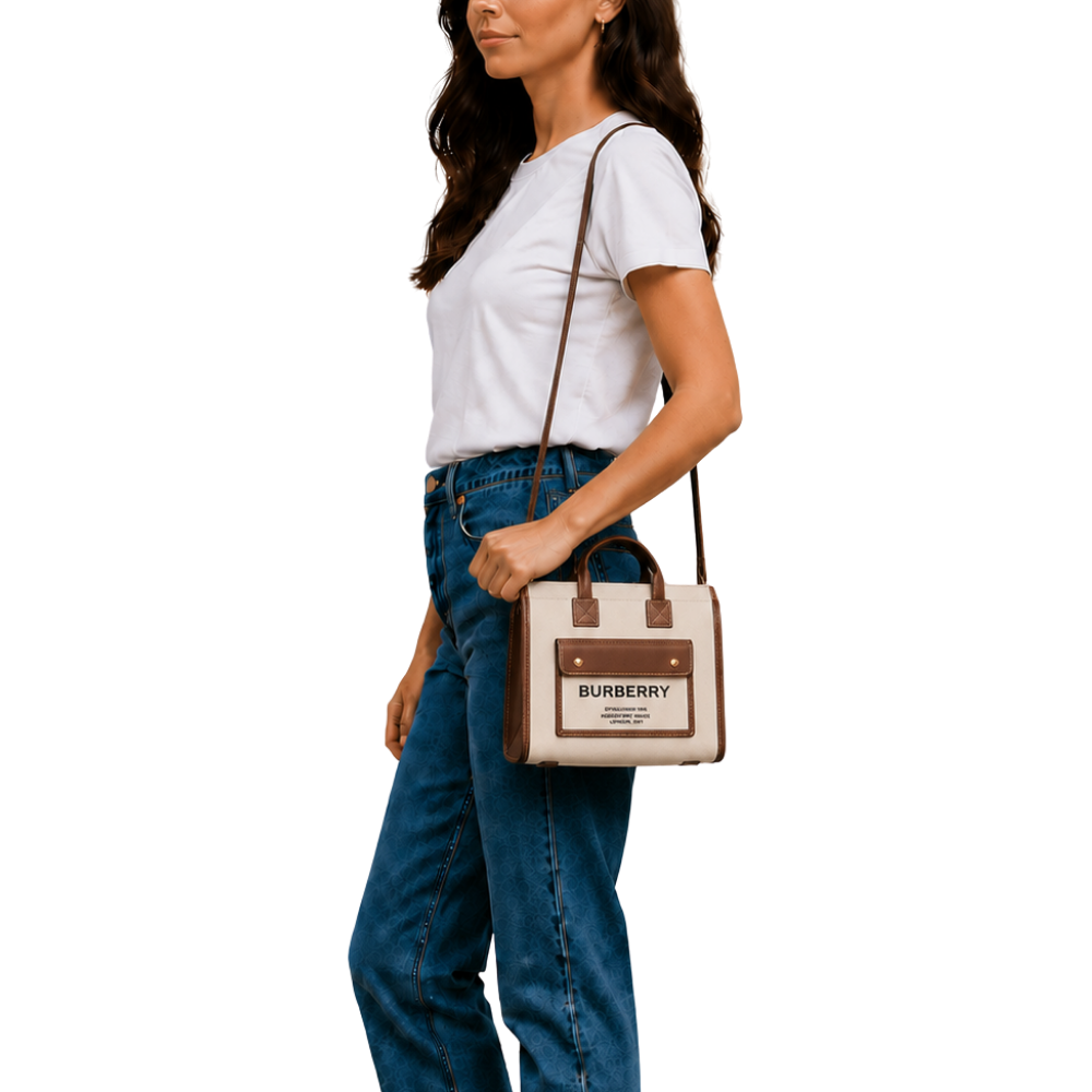 Bolsa Burberry Tote Freya Mini