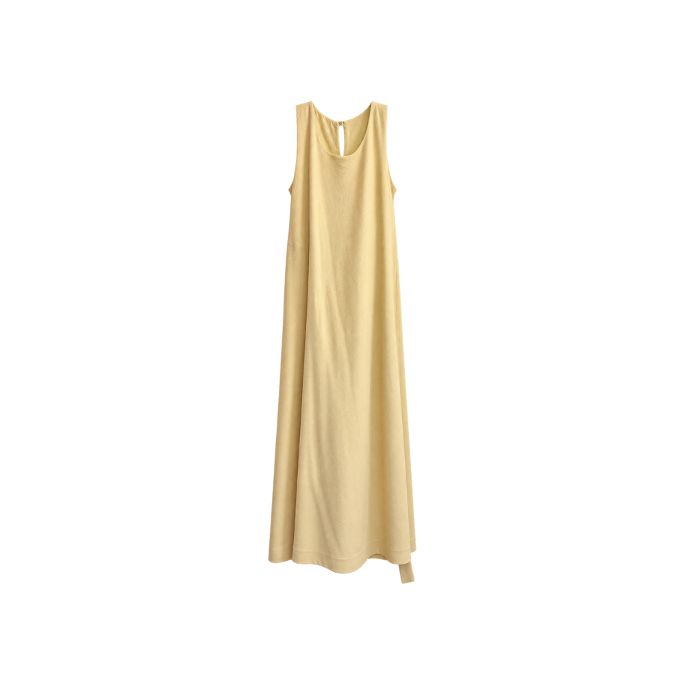 Vestido Midi Paula Raia Amarelo