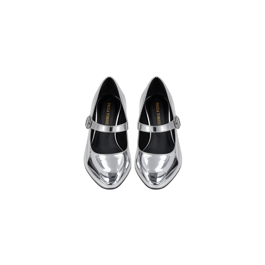 Scarpin Farn Prata Paula Torres