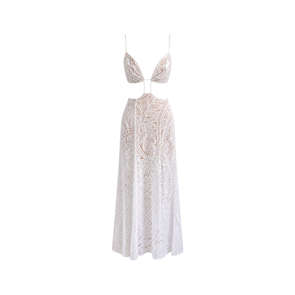 Vestido Renda com Recortes Marta Medeiros
