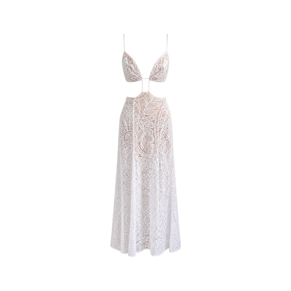 Vestido Renda com Recortes Marta Medeiros