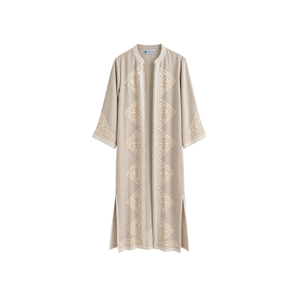 Kimono Bordado Longo Karim Boulard