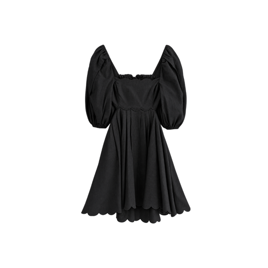 Vestido Preto Bufante Zimmermann