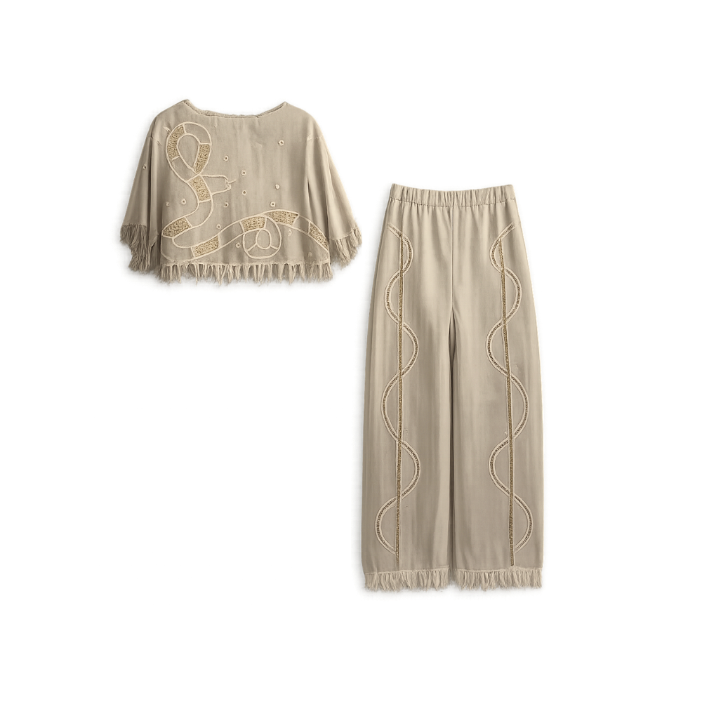 Conjunto Bege Helô Rocha