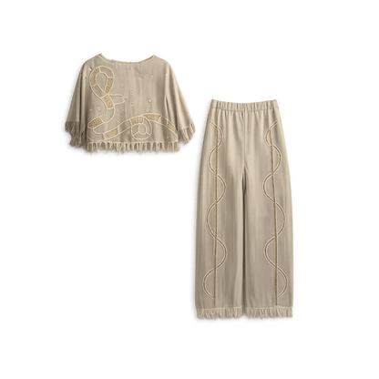 Conjunto Bege Helô Rocha