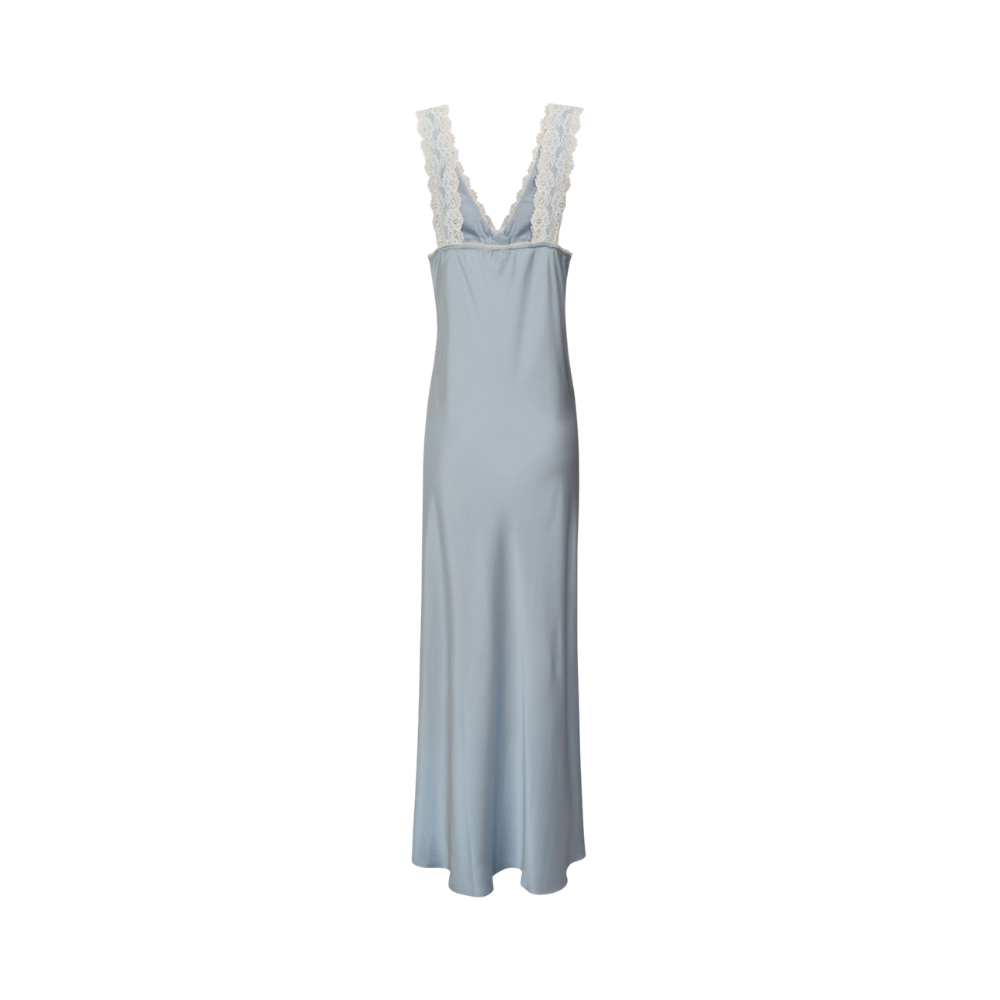 Conjunto Robe Camisola Longo Azul