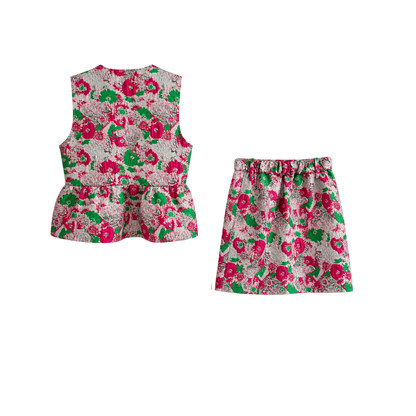 Conjunto Jacquard Floral Ganni
