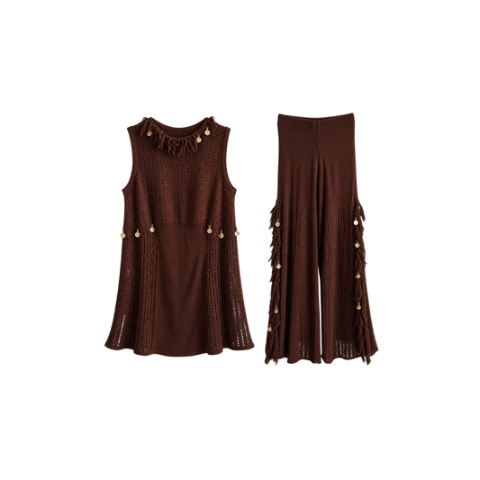 Conjunto Tricot Marrom Lilly Sarti
