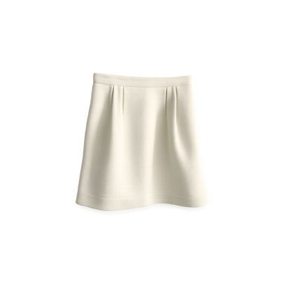 Saia Curta Off White Niini
