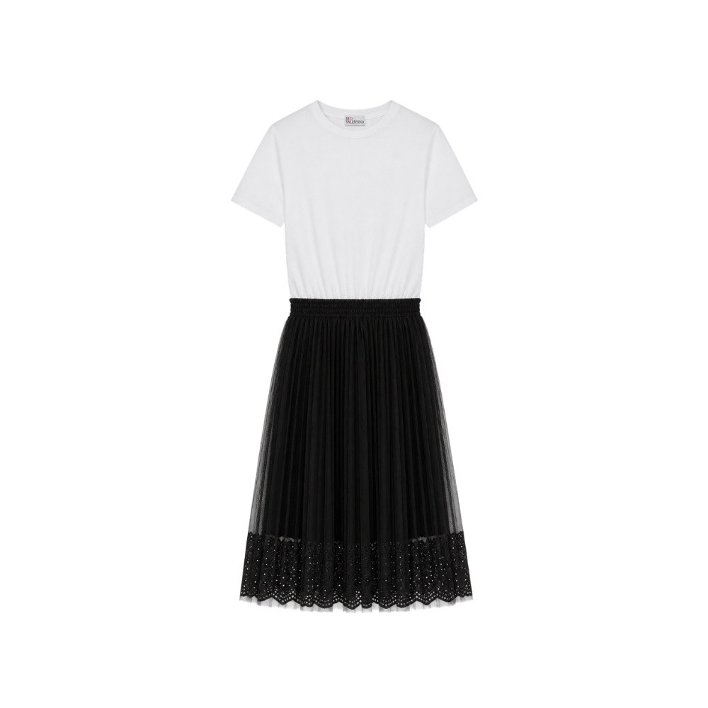 Vestido P&B Red Valentino