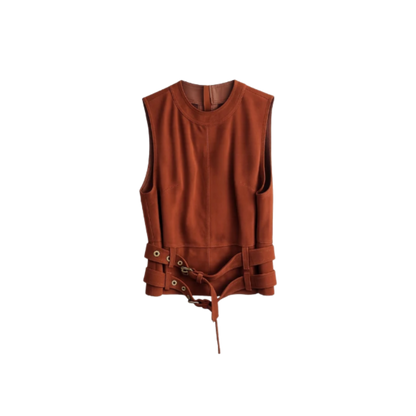 Blusa Couro Nk