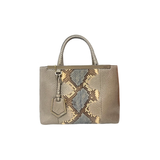 Bolsa Petite 2 Jours Pitone Indio Bicolor Fendi