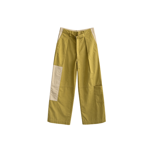 Calça Bicolor Verde Zara