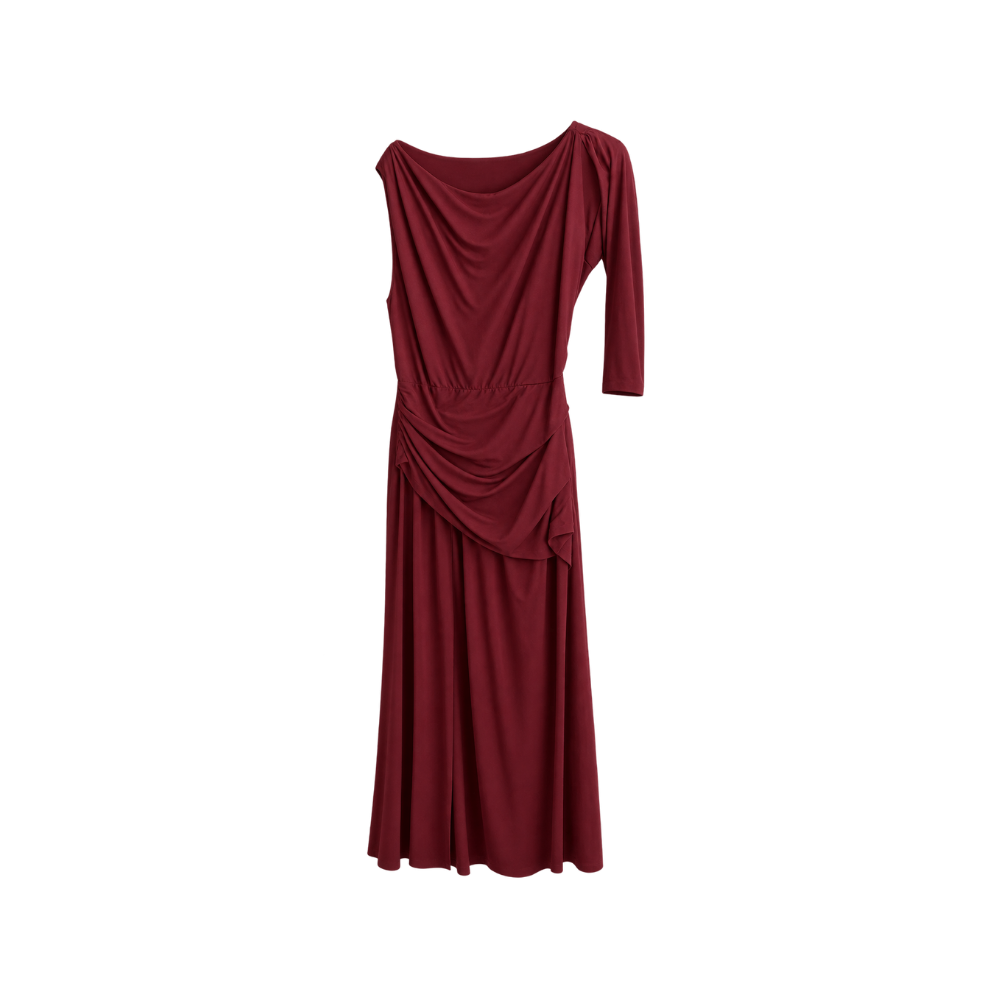 Vestido Vinho Cris Barros