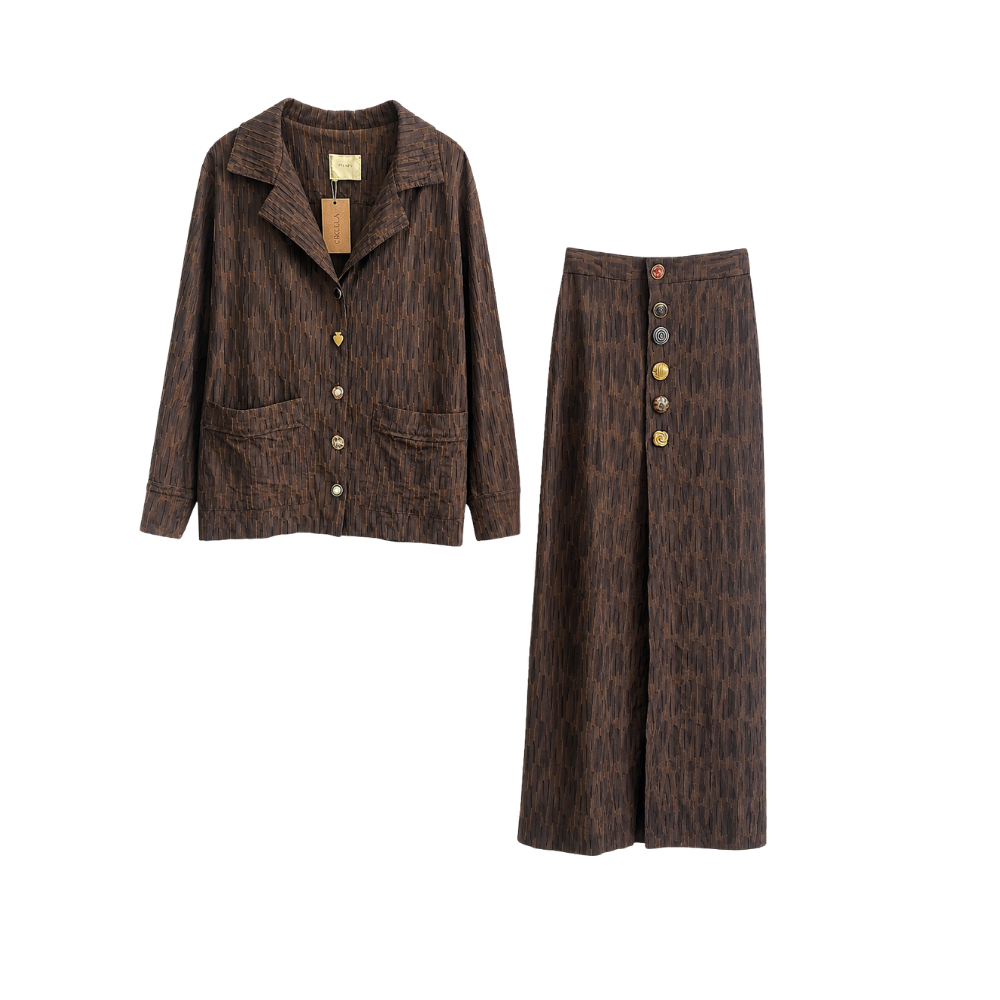 Conjunto Trio Marrom Framed