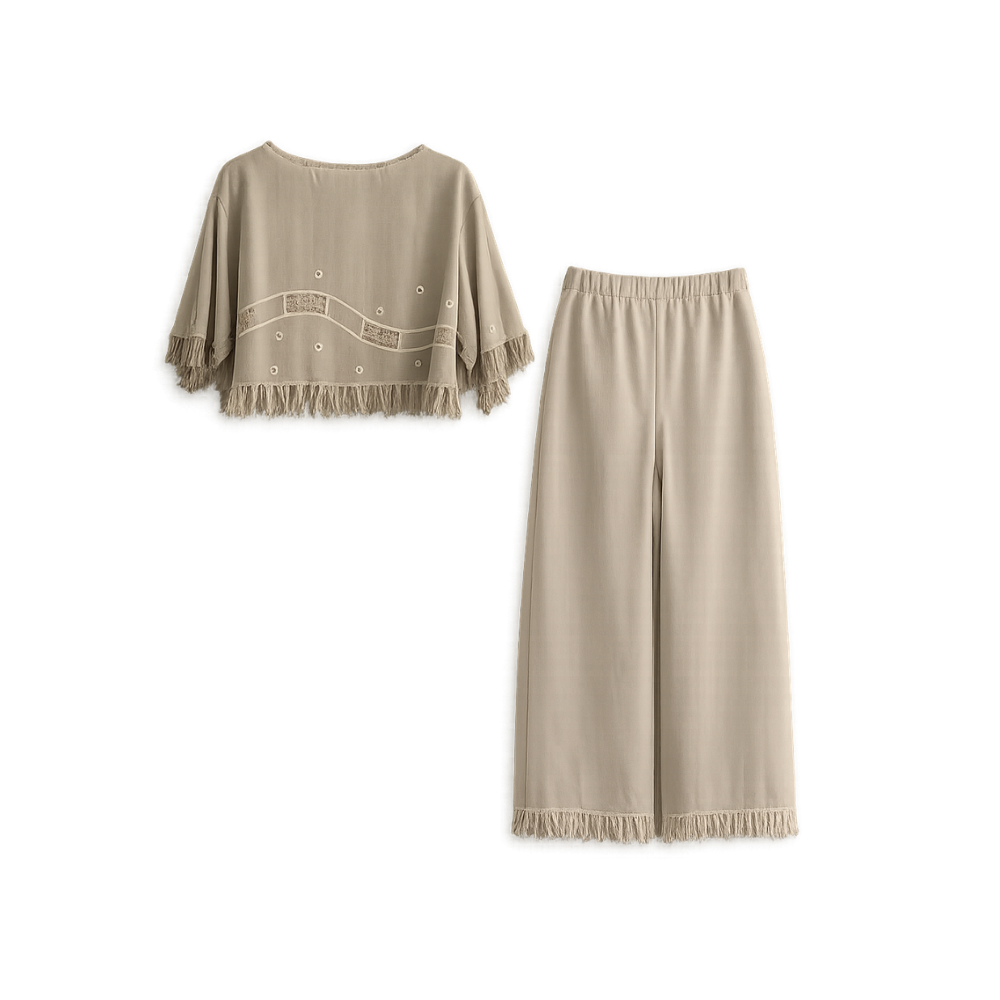 Conjunto Bege Helô Rocha
