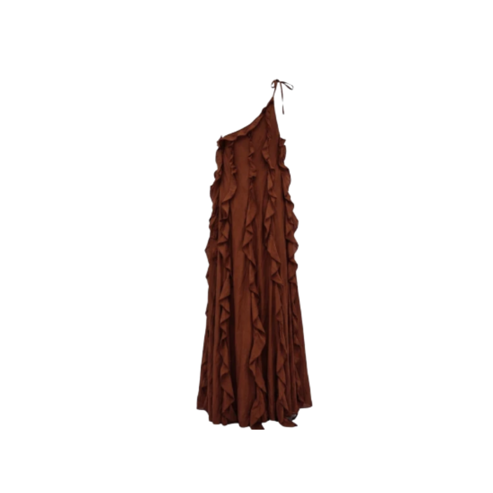 Vestido Marrom Staud