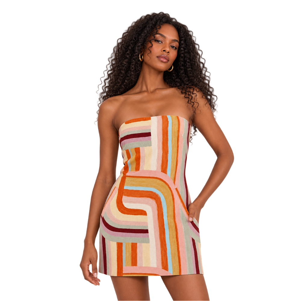 Vestido Mini Lhot Framed