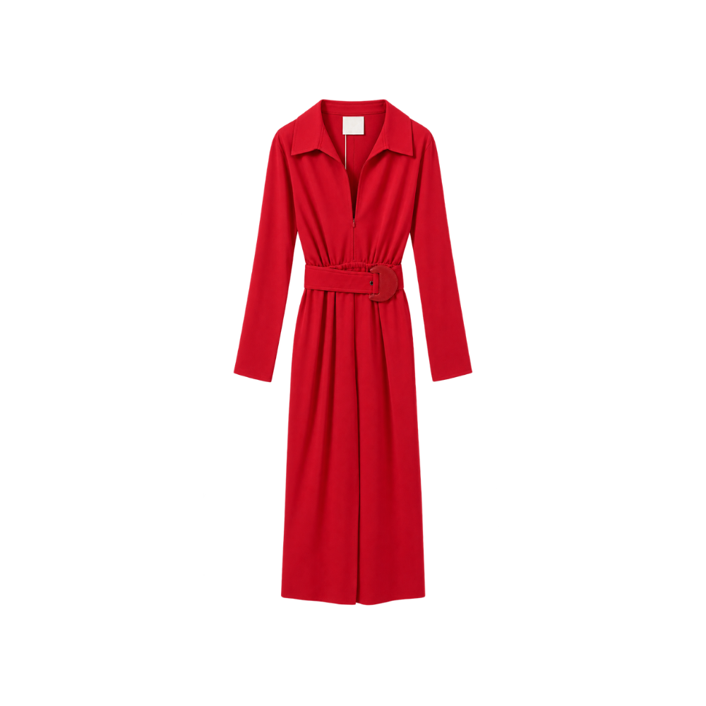 Macacão Vermelho Paula Raia