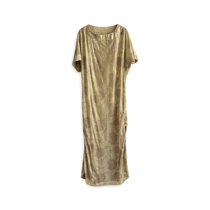 Vestido Pelotas Bege Onni