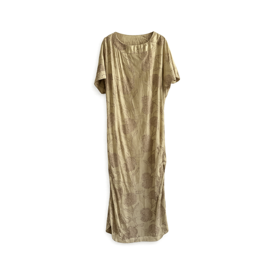 Vestido Pelotas Bege Onni